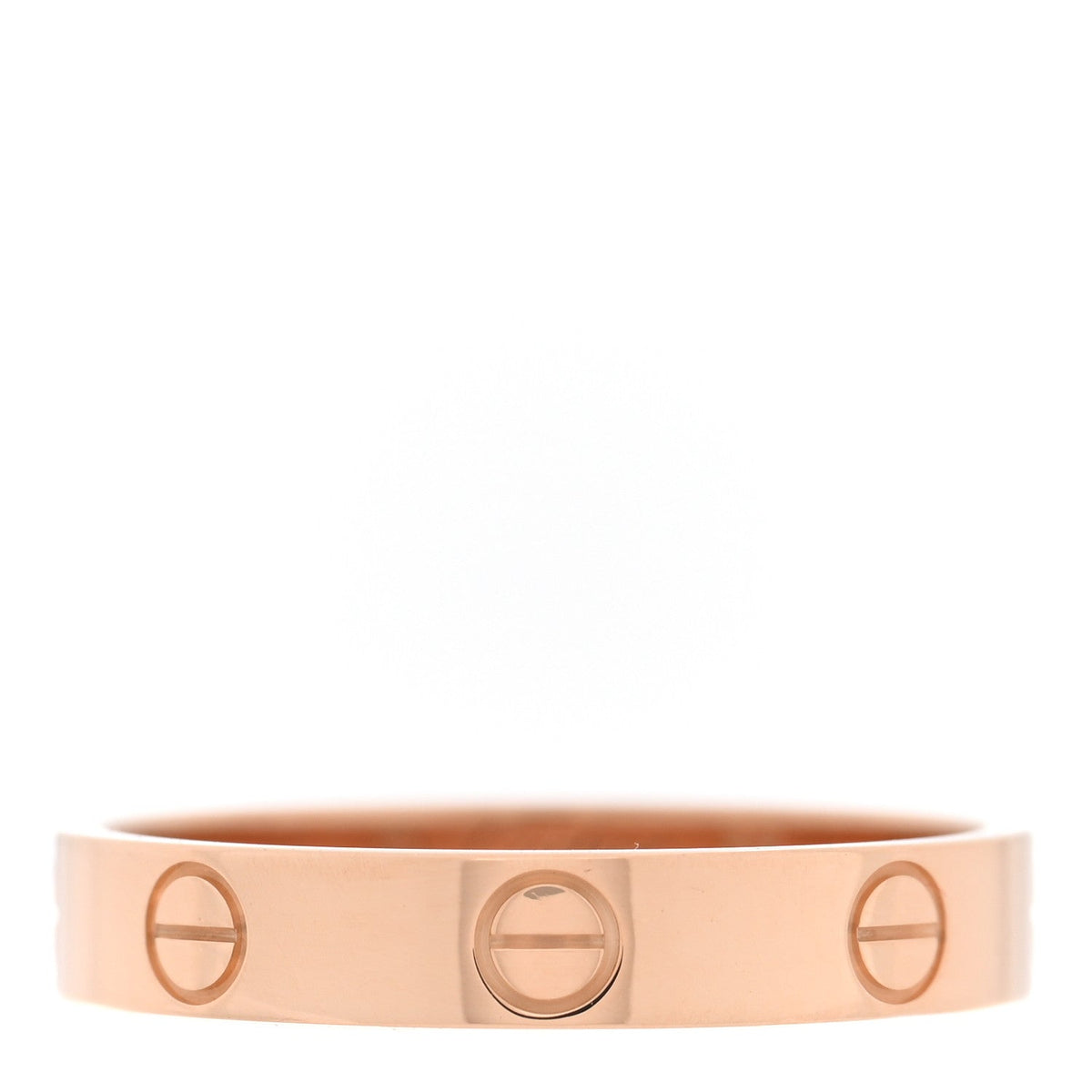 18K Pink Gold 3.5mm LOVE Wedding Band Ring 56 7.75