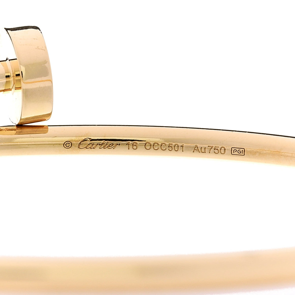18K Yellow Gold Small Juste Un Clou Bracelet 16