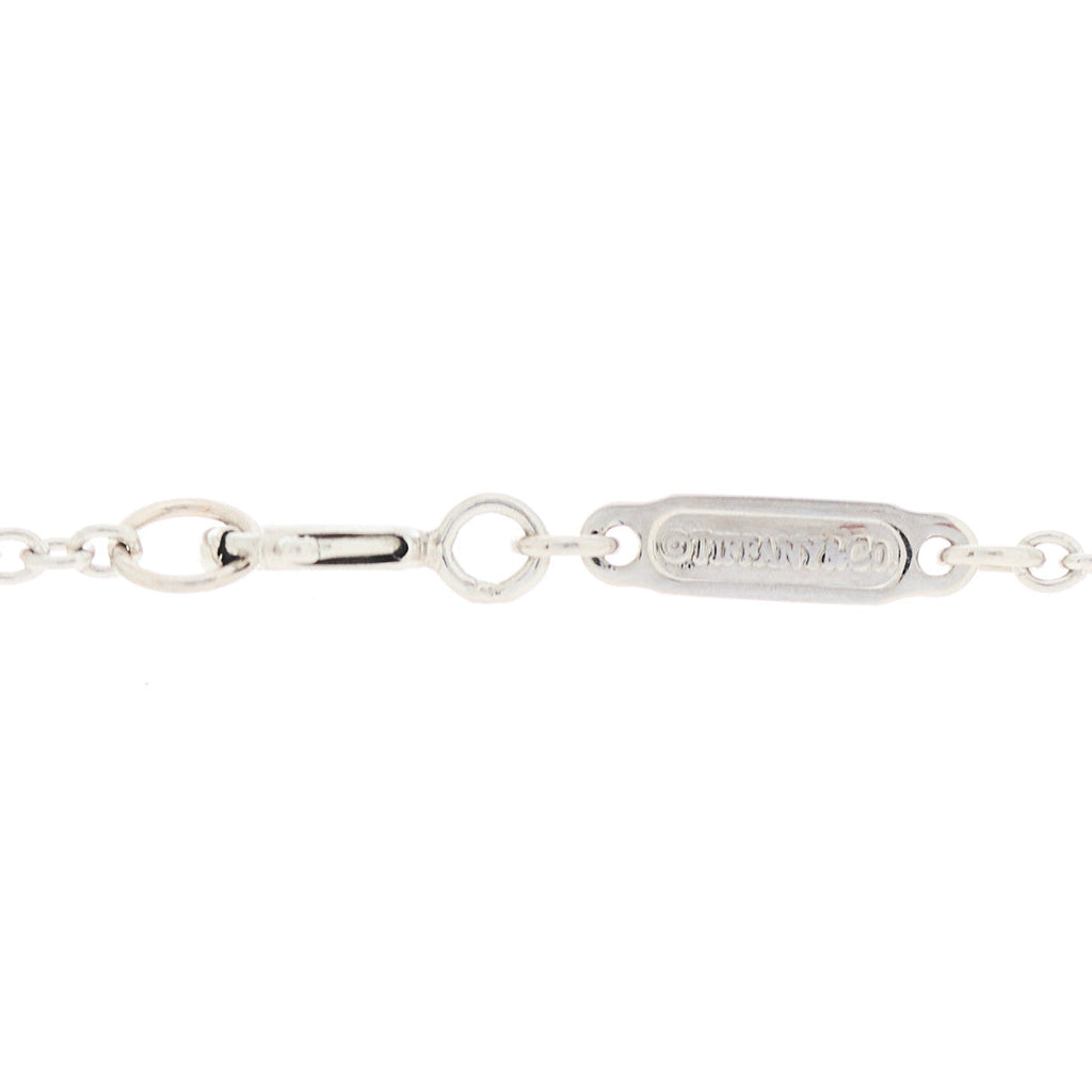 Platinum Diamond Victoria Key Pendant Necklace
