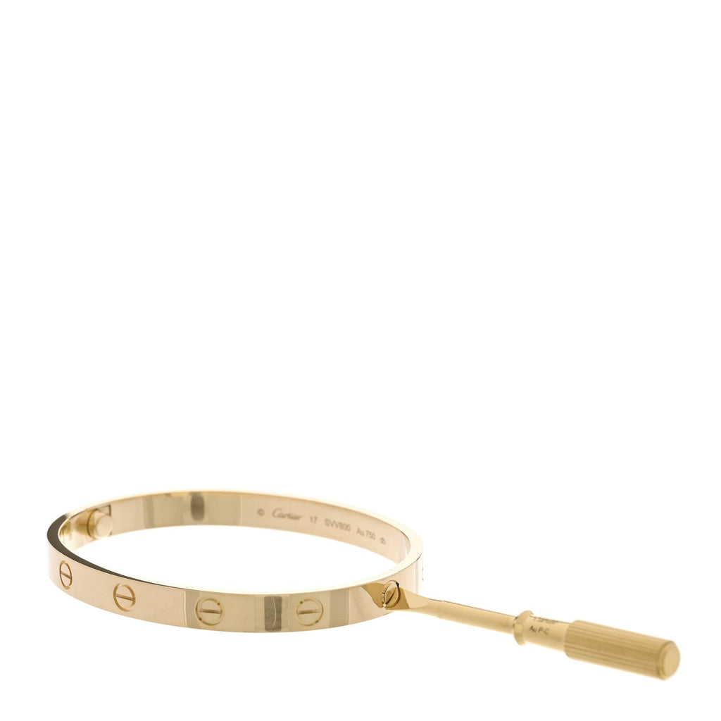 18K Yellow Gold LOVE Bracelet 17