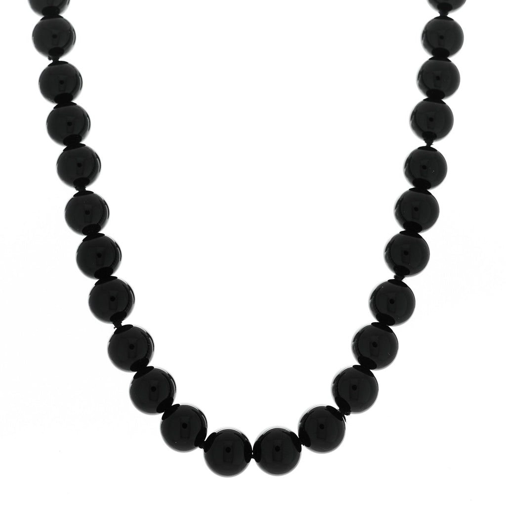 Sterling Silver Black Onyx 10mm Paloma Picasso Bead Necklace