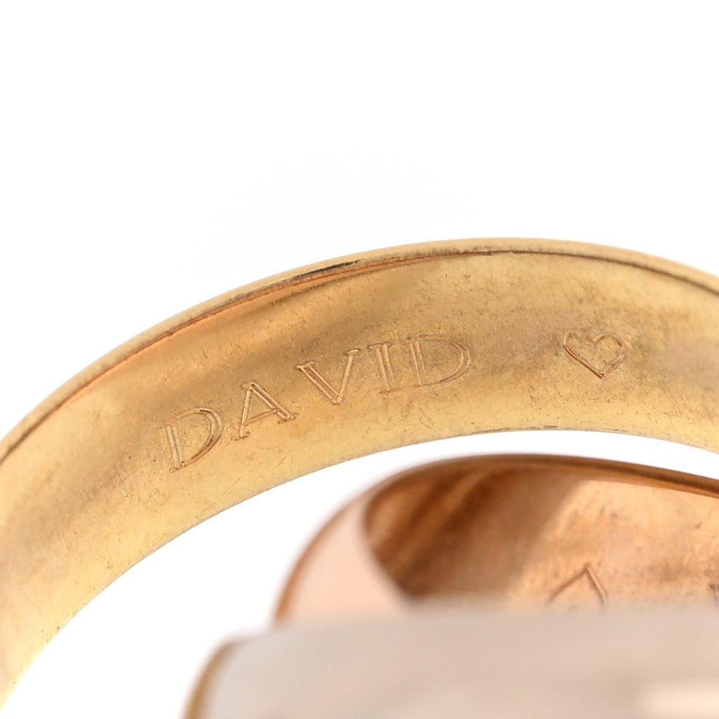 18K Pink Yellow White Gold Extra Large Trinity Ring 51 5.75