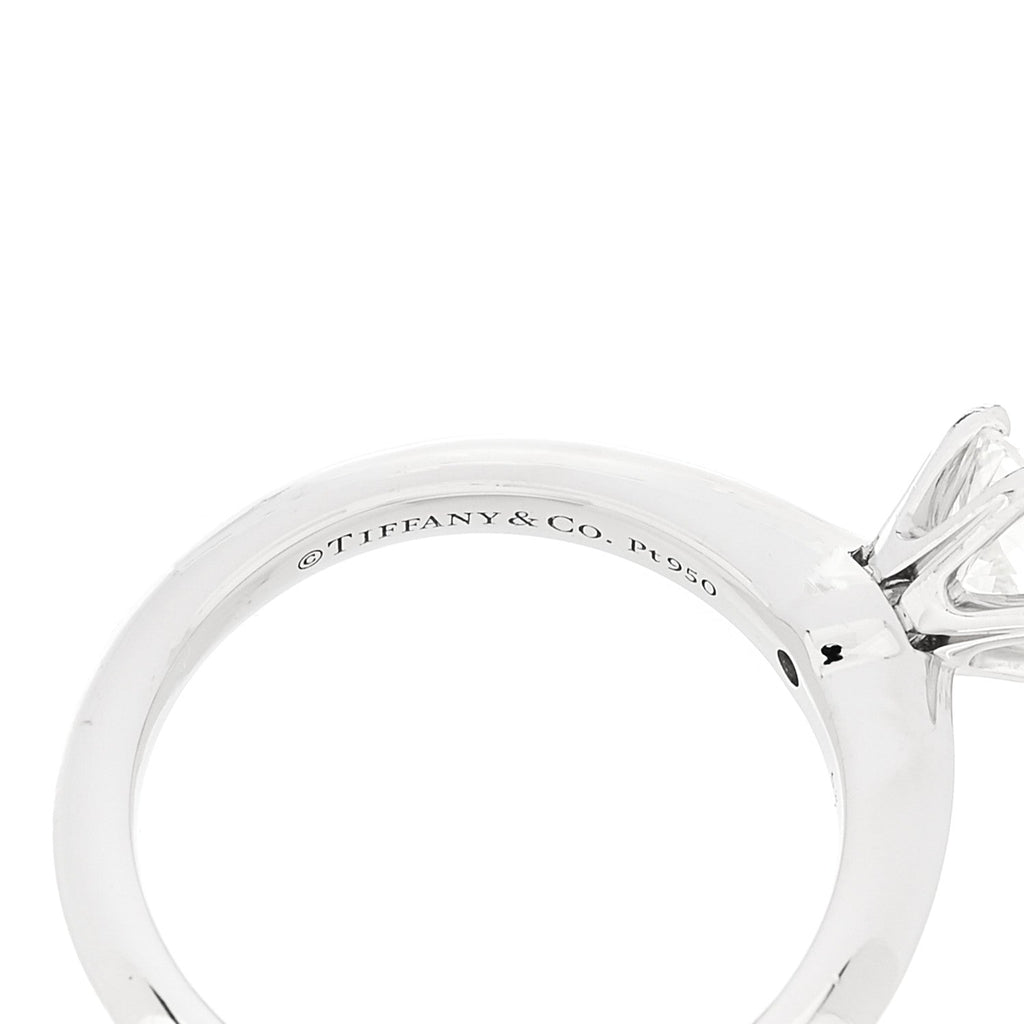 Platinum Diamond .63ct Solitaire Engagement Ring 46 3.75