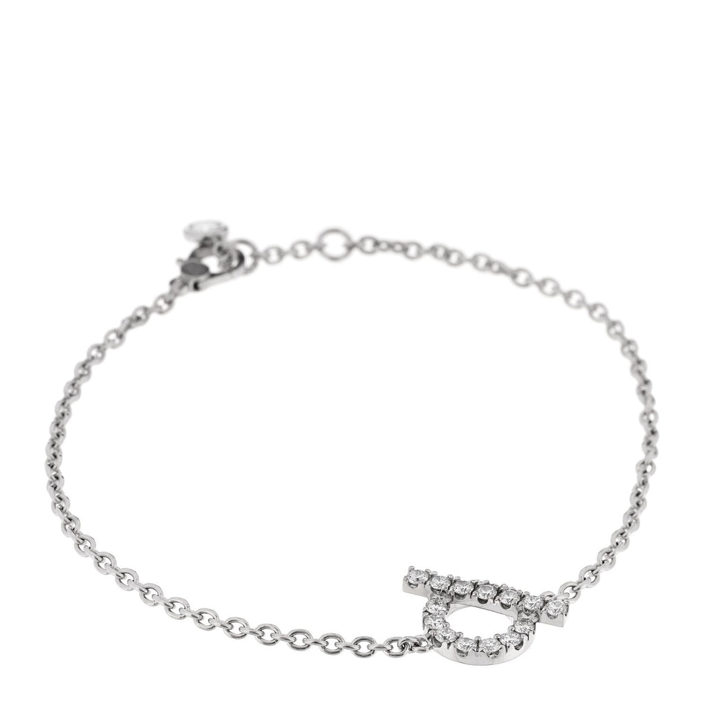 18K White Gold Diamond Finesse Bracelet LG