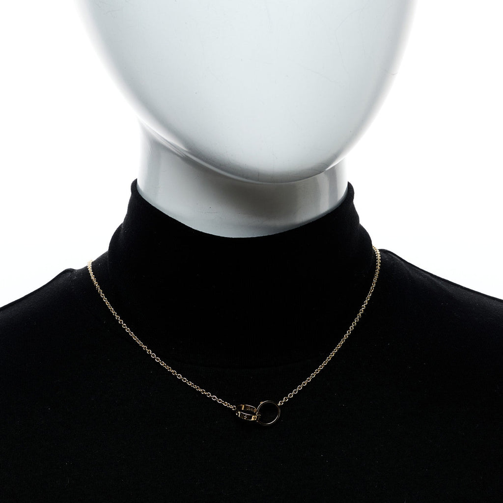 18K Yellow Gold Interlocking LOVE Necklace
