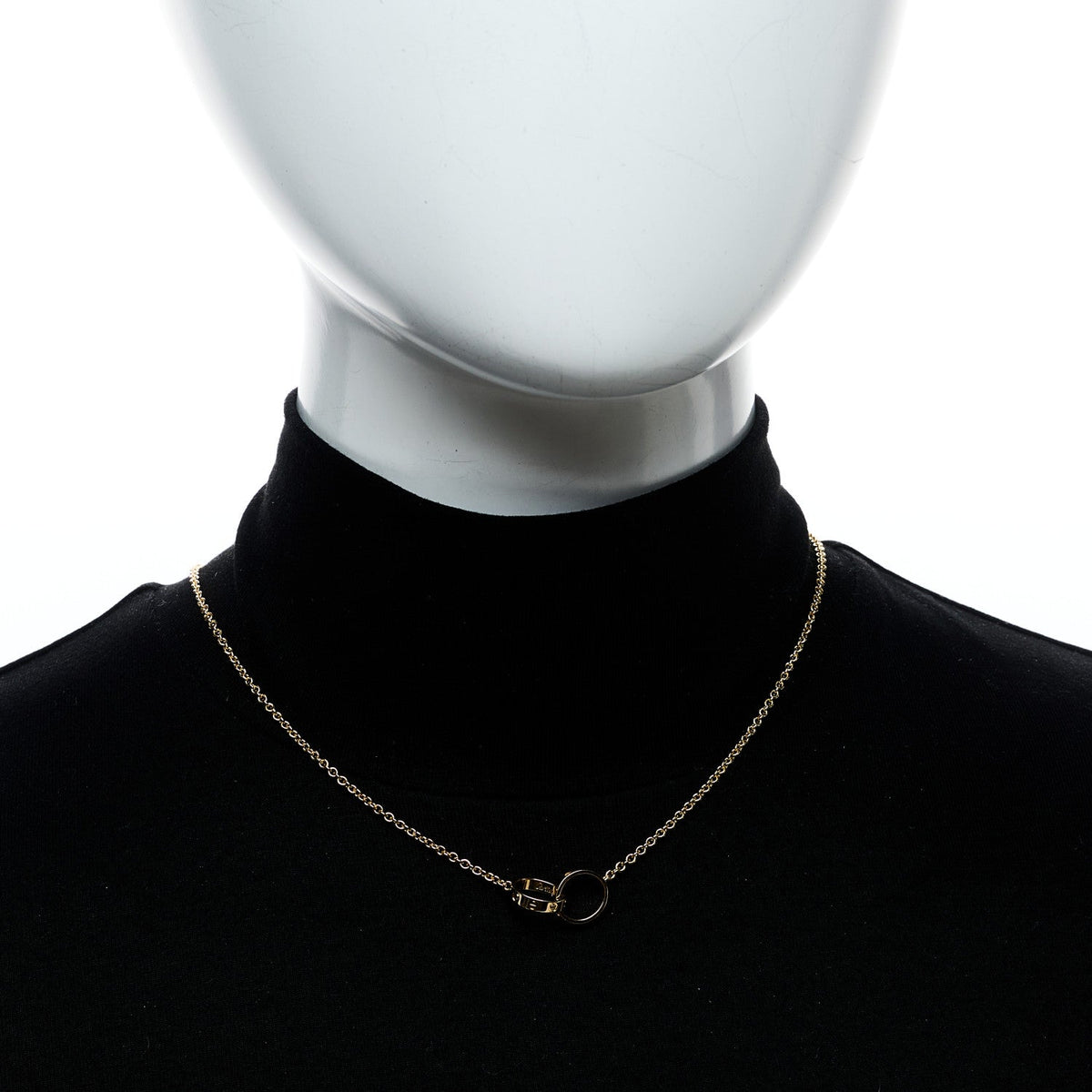 18K Yellow Gold Interlocking LOVE Necklace