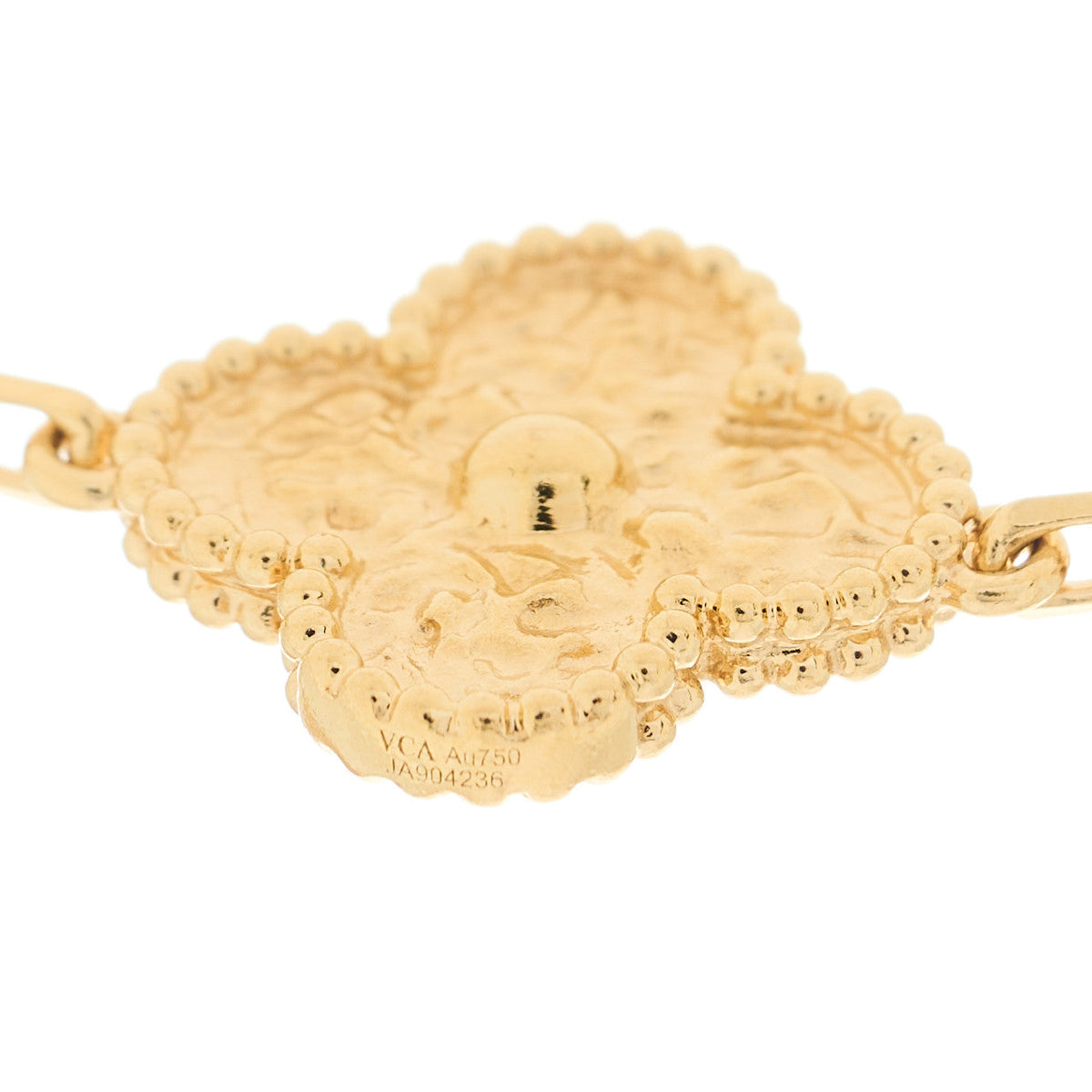18K Yellow Gold 20 Motifs Vintage Alhambra Necklace