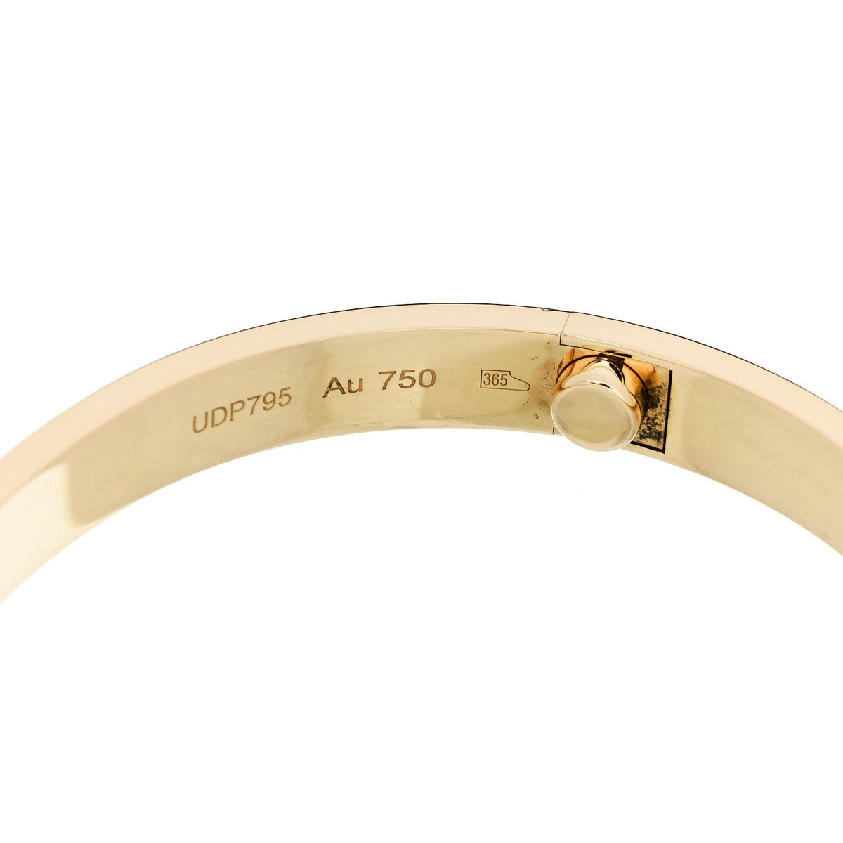 18K Yellow Gold LOVE Bracelet 17
