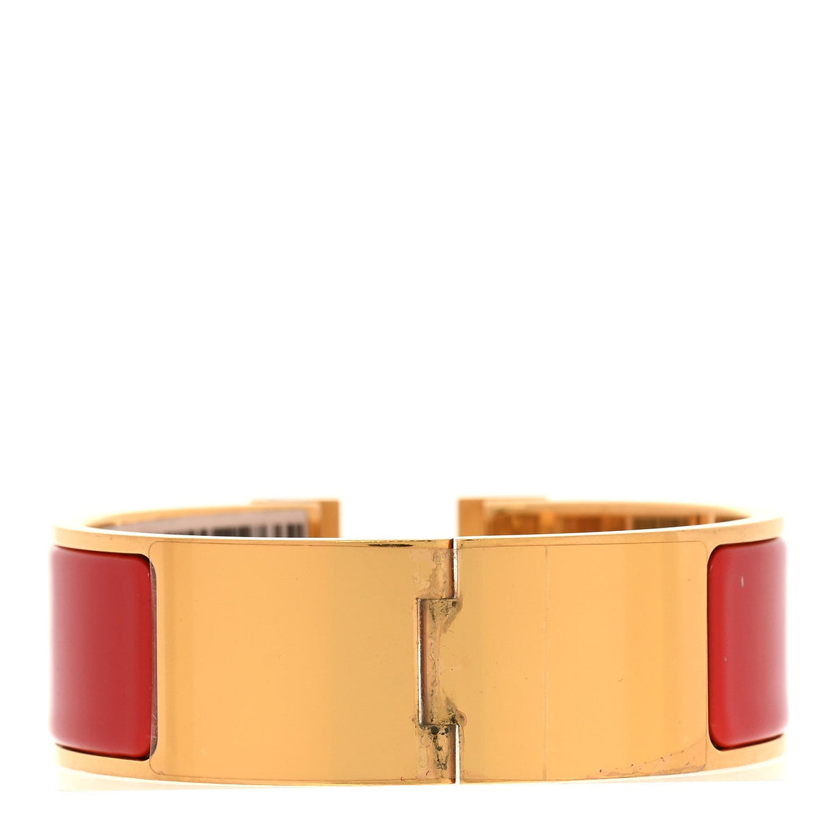 Enamel Wide Clic Clac H Bracelet PM Rouge Bandana