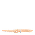 18K Rose Gold Diamond 3.5mm Buckle Cablespira Bracelet