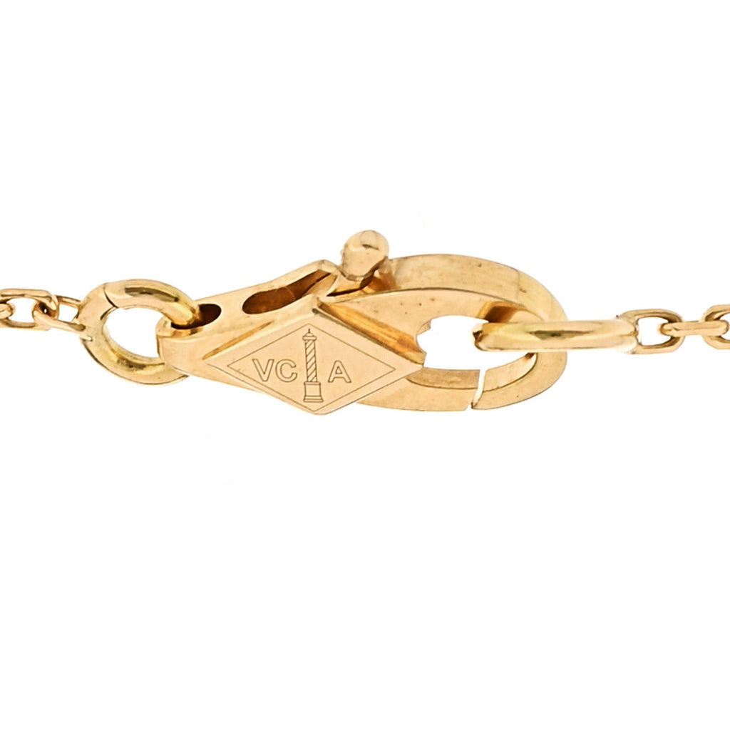 18K Yellow Gold Mother of Pearl Sweet Alhambra Bracelet