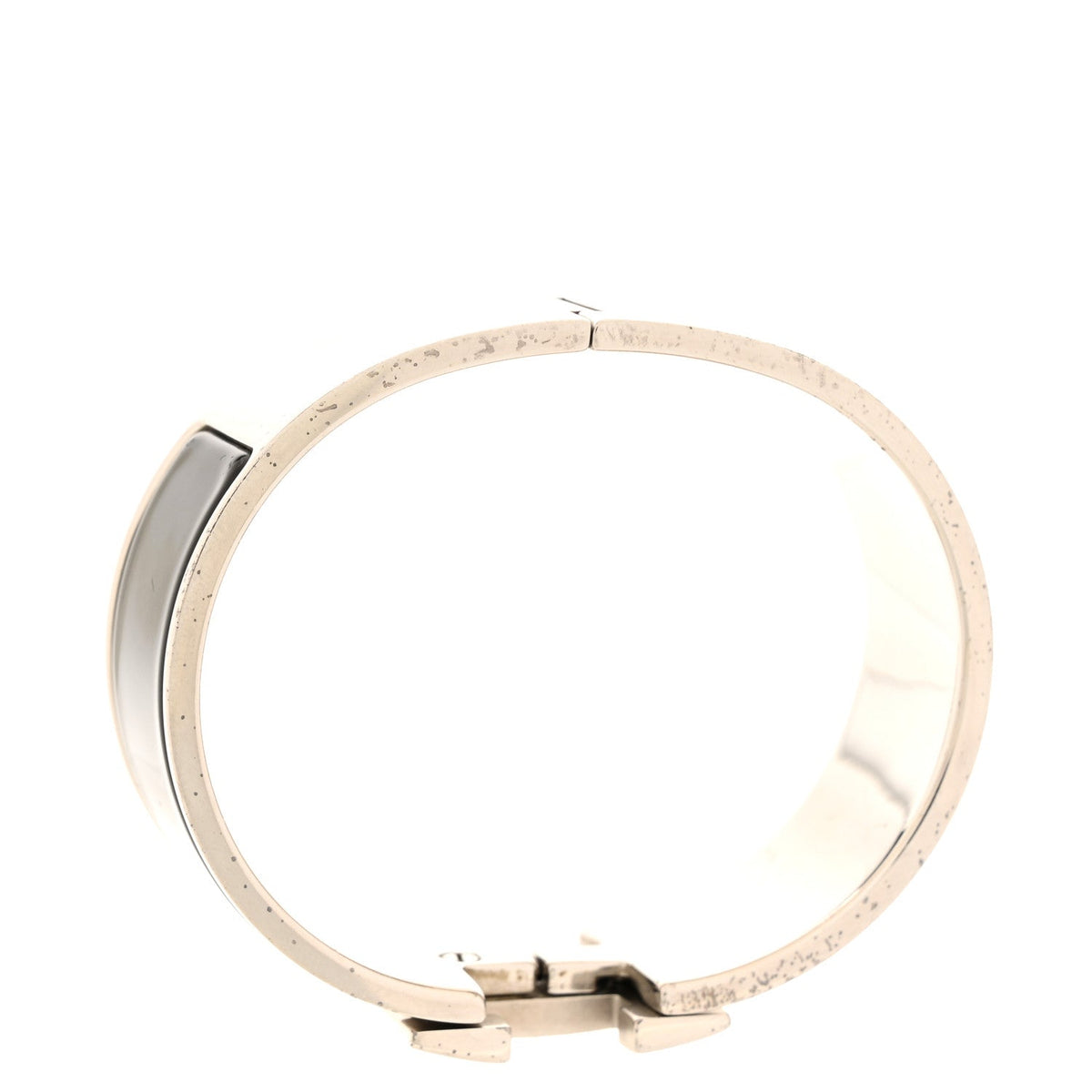 Enamel Wide Clic Clac H Bracelet GM Black