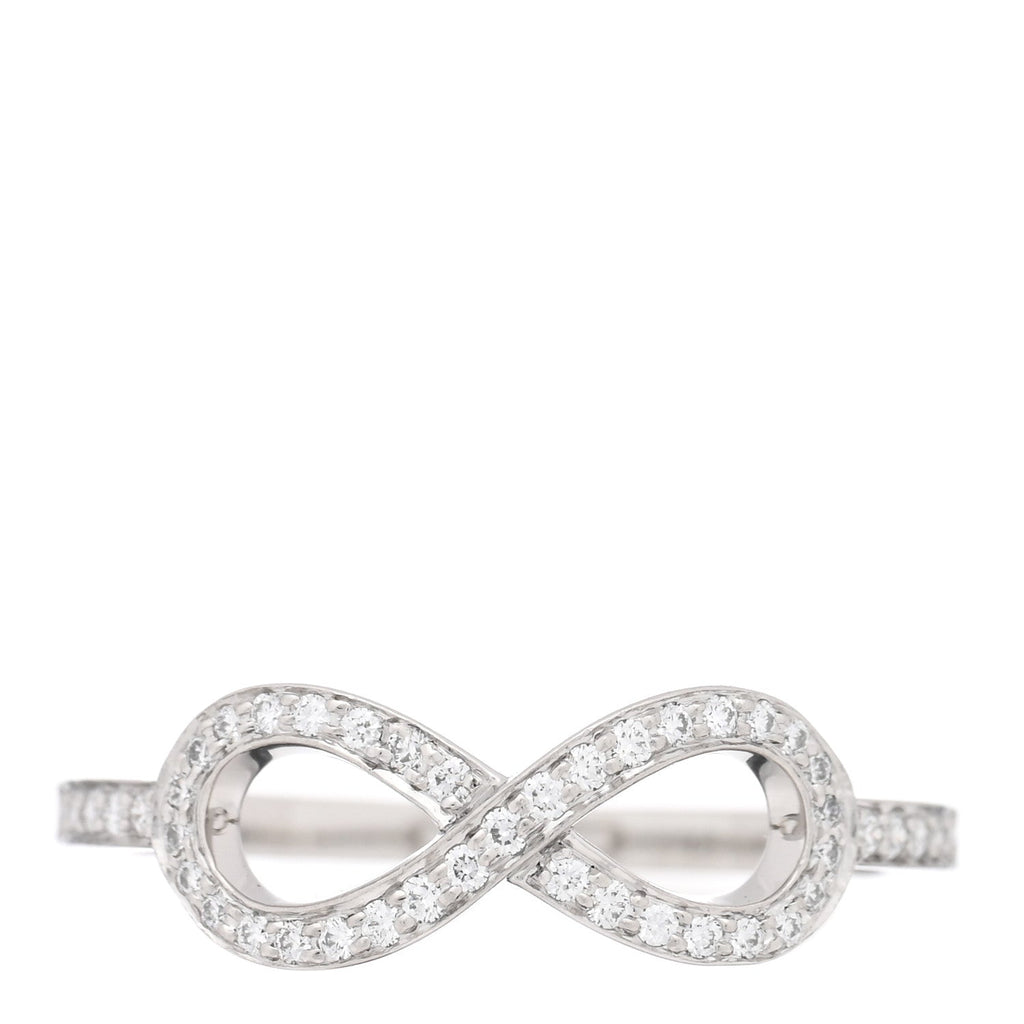 Platinum Diamond Infinity Ring 54 6.75