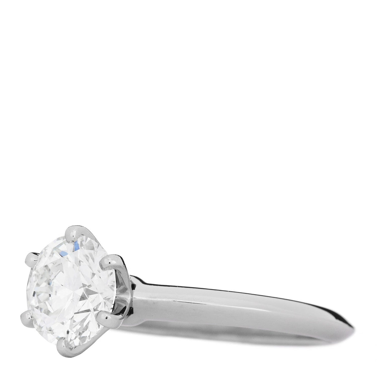 Platinum Diamond 1.67ct Solitaire Engagement Ring 51 5.75