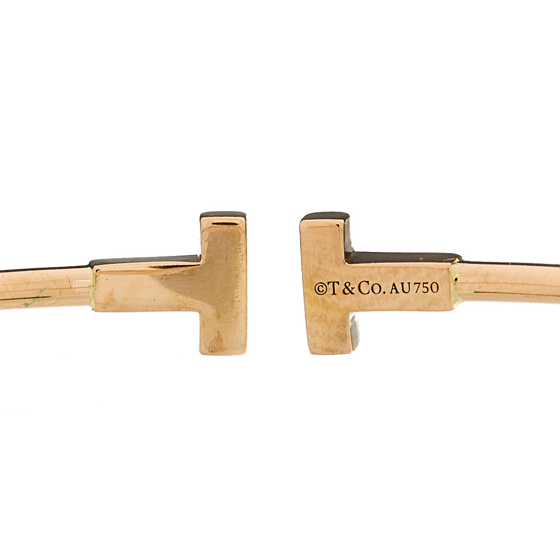 18K Rose Gold T Wire Bracelet