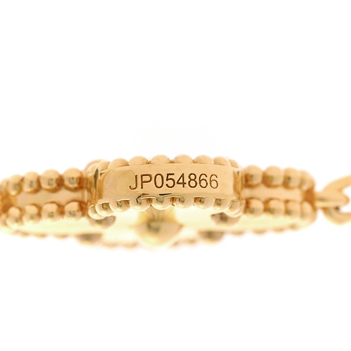 18K Yellow Gold 10 Motifs Guilloche Vintage Alhambra Necklace