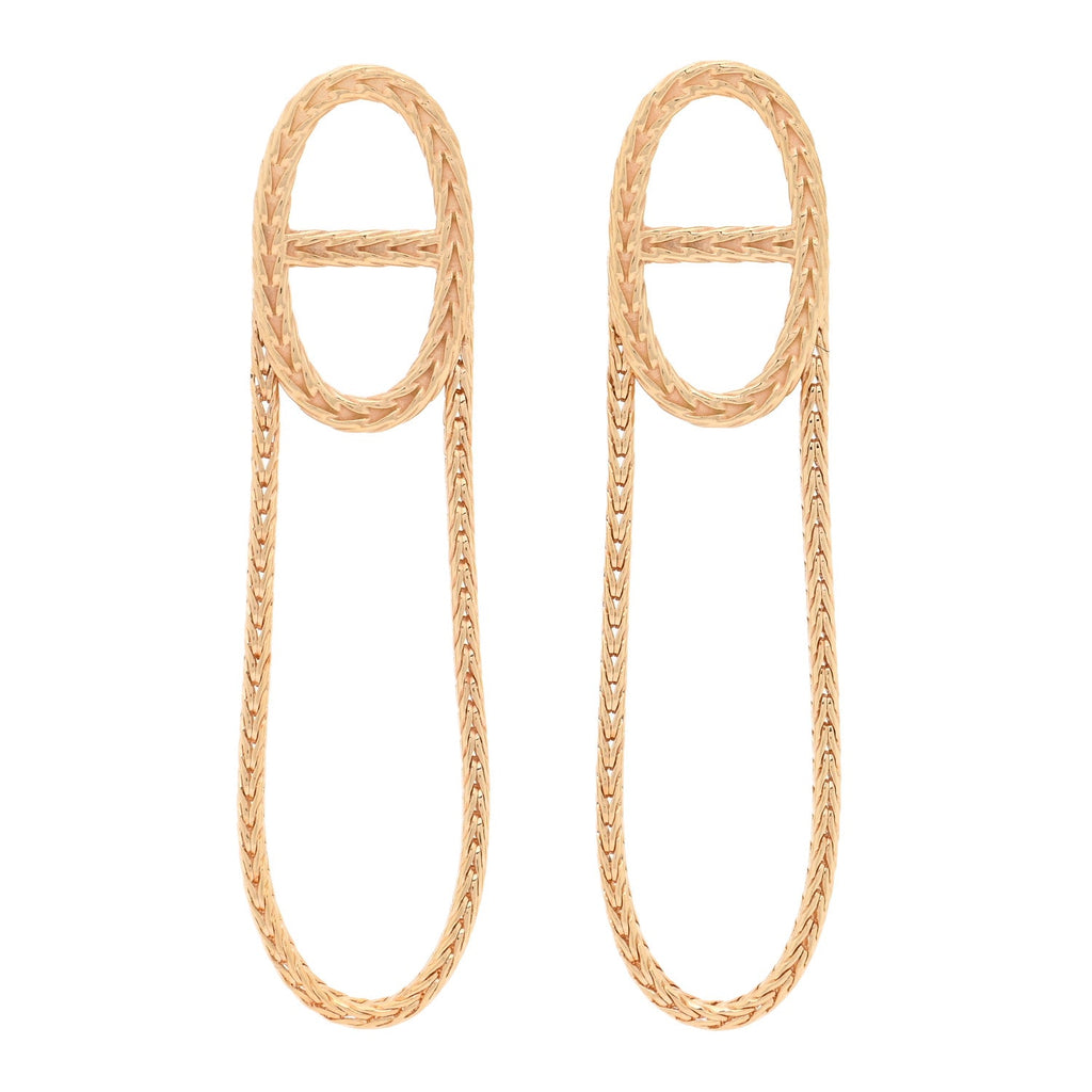 18K Yellow Gold PM Chain d'Ancre Danae Earrings