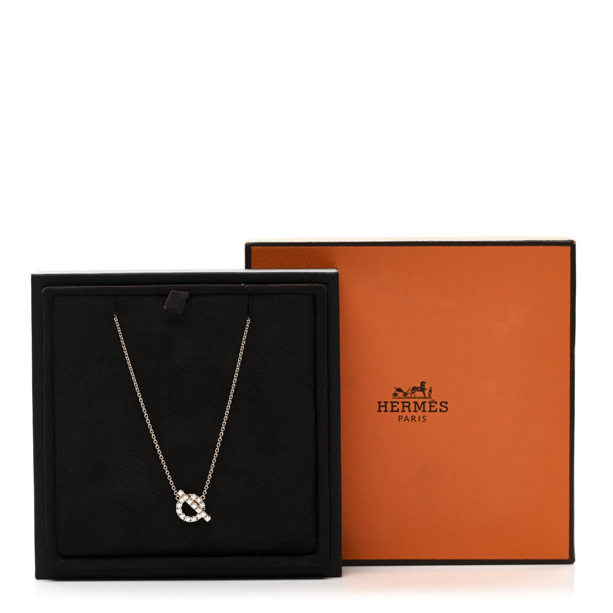 18K Rose Gold Diamond Finesse Pendant Necklace