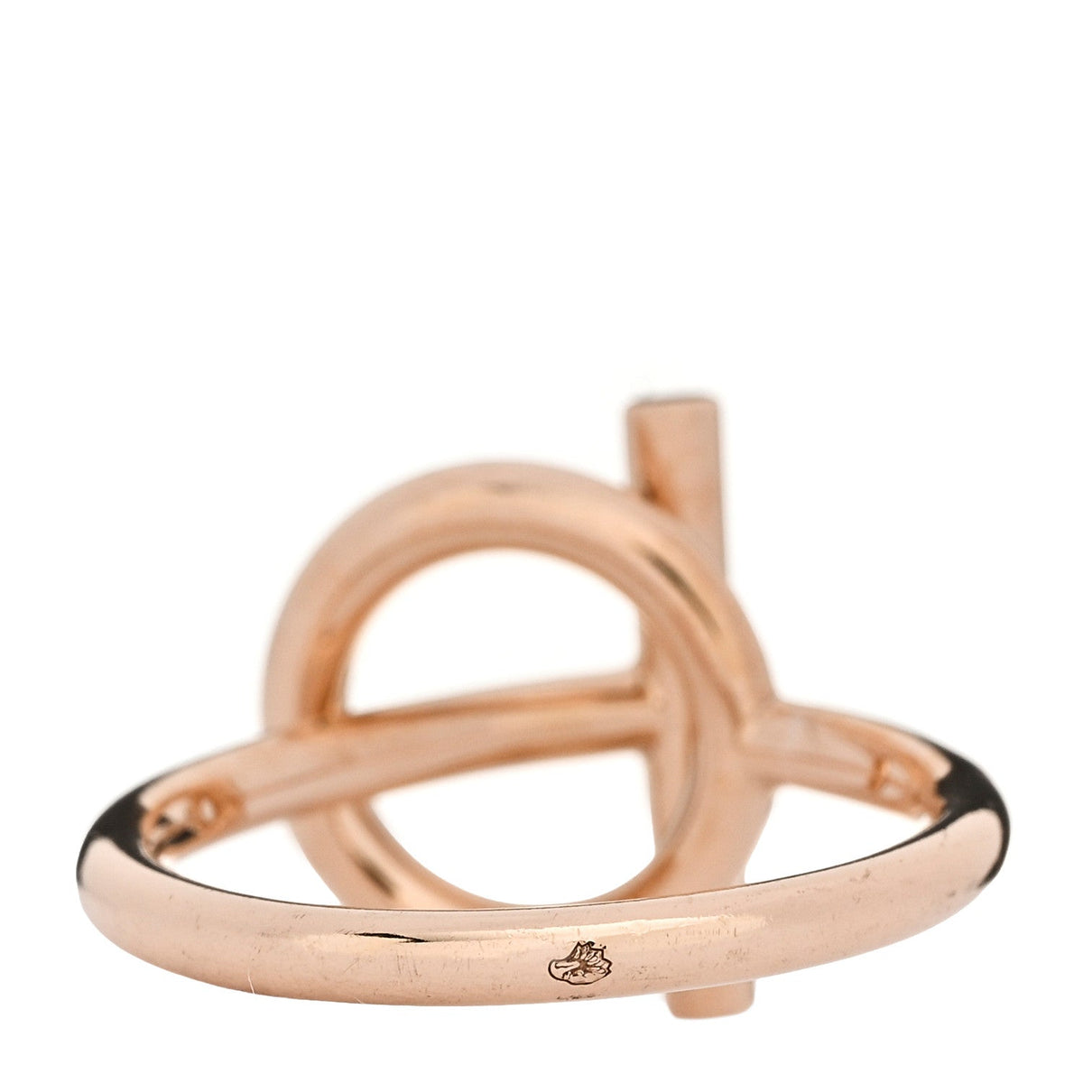 18K Rose Gold Diamond PM Echappee Ring 52 6