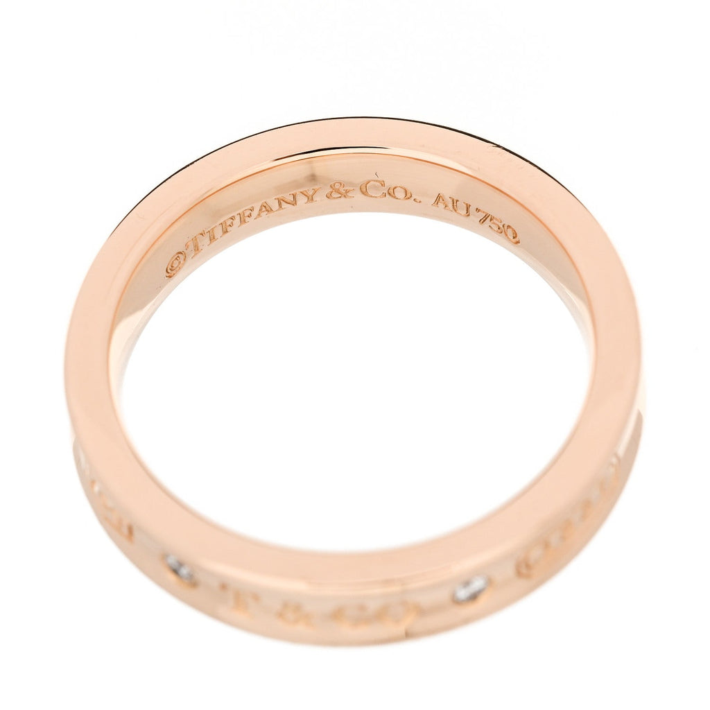 18K Rose Gold Diamond Narrow 1837 Ring 52 6