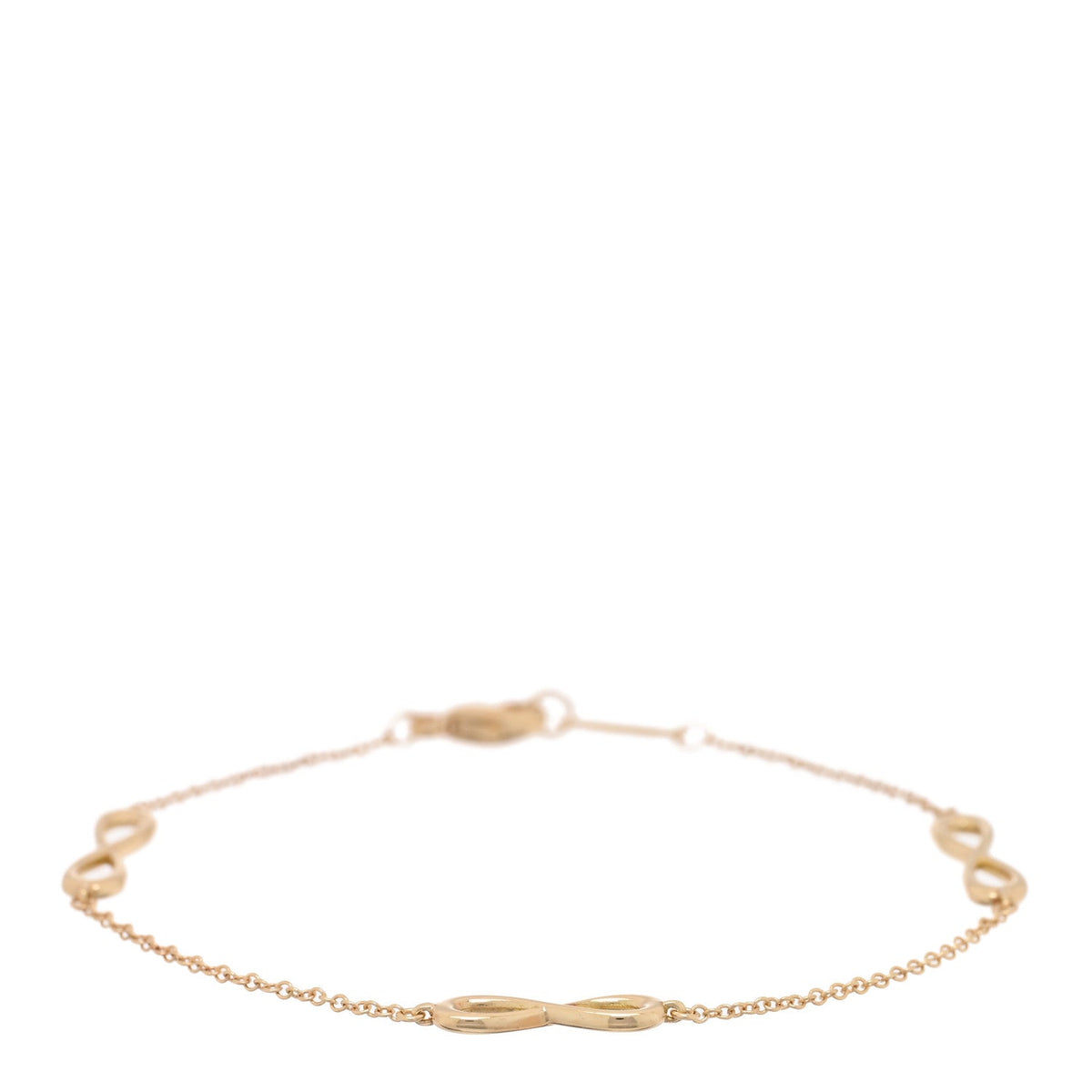 18K Yellow Gold Infinity Endless Bracelet