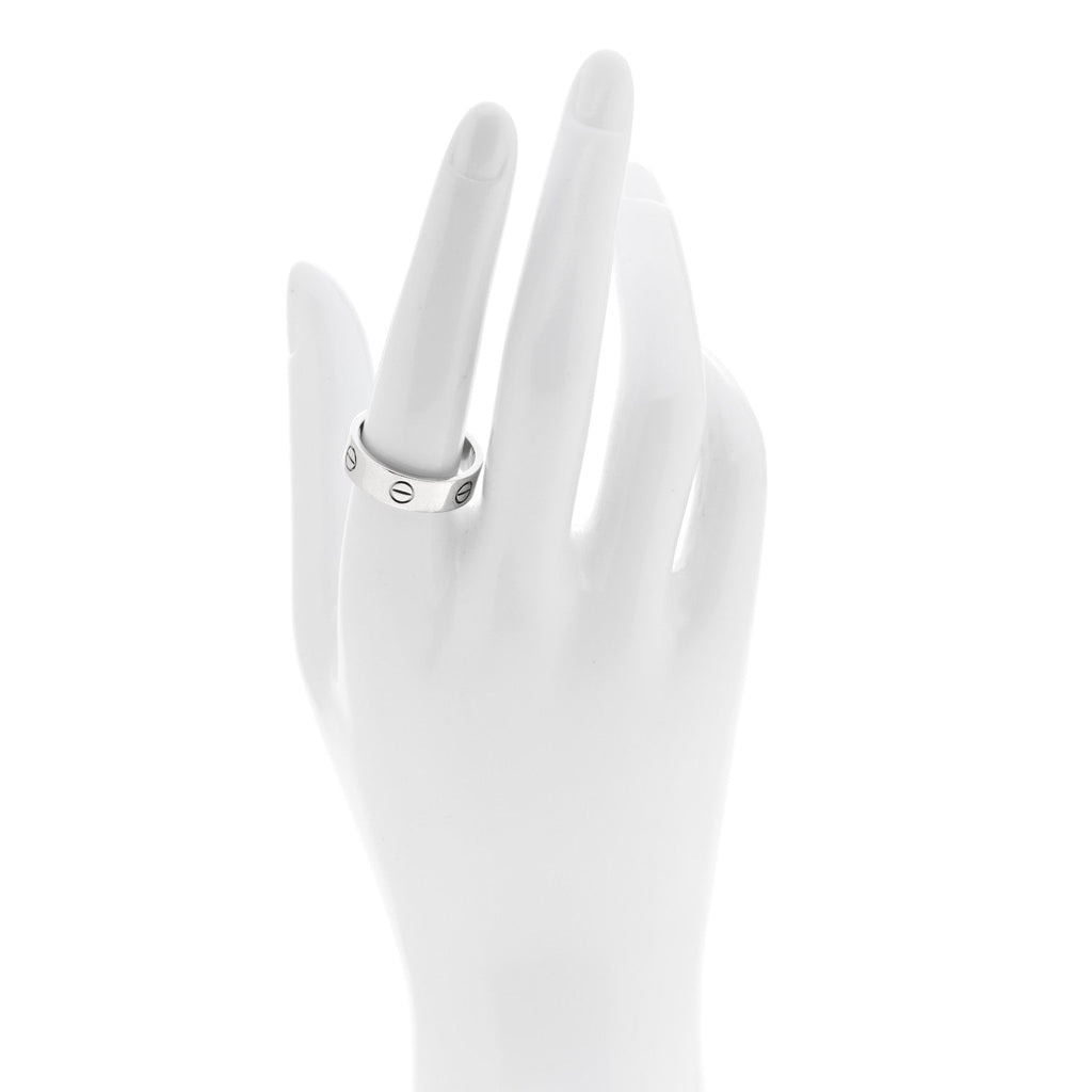 18K White Gold 5.5mm LOVE Ring 59 8.75