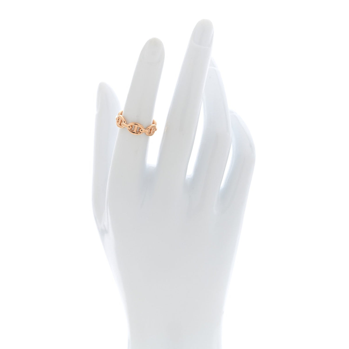 18K Rose Gold PM Chaine d'Ancre Enchainee Ring 50 5.25