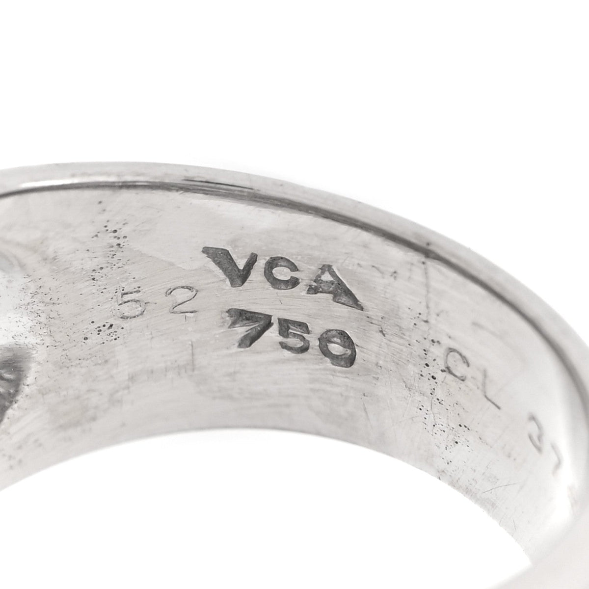 18K White Gold Diamond Pave Wave Ring 52 6
