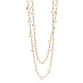 Pearl CC Long Necklace Gold