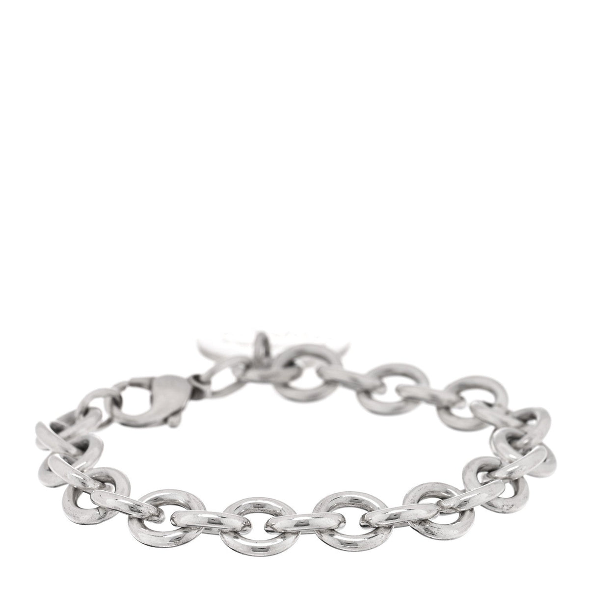 Sterling Silver Return to Tiffany Round Tag Charm Bracelet