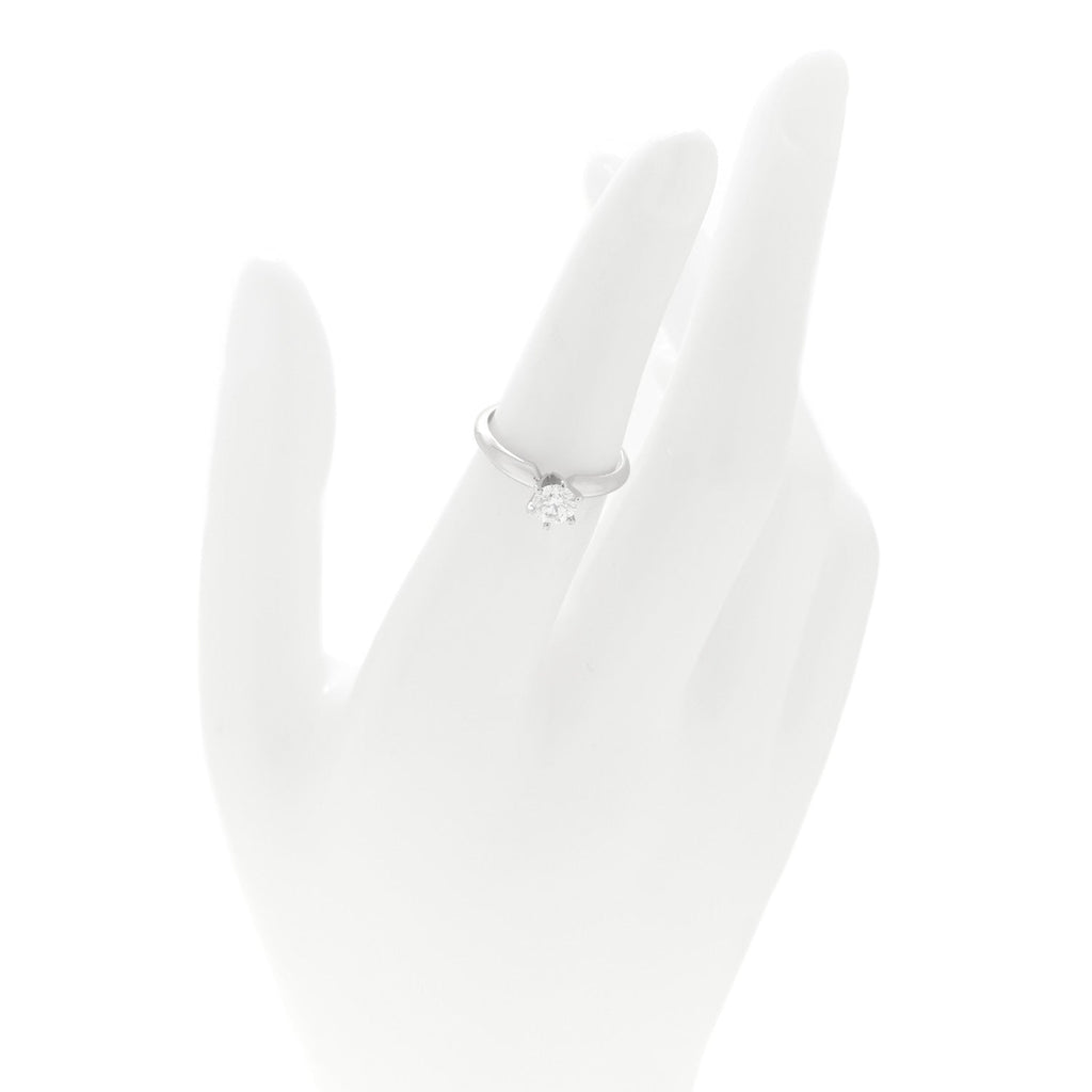 Platinum Diamond .50ct Solitaire Engagement Ring 50 5.5