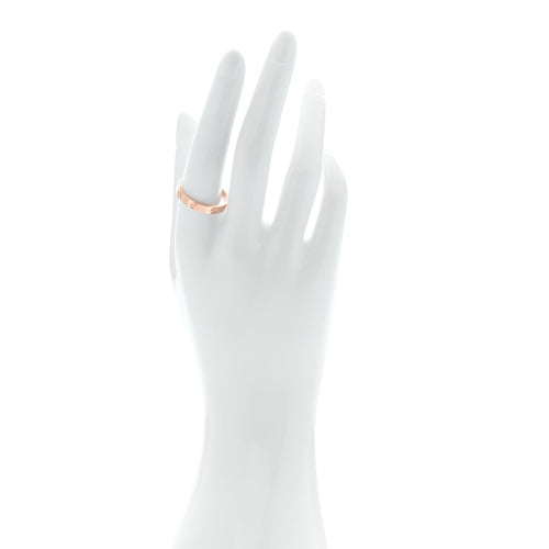 18K Pink Gold 3.5mm LOVE Wedding Band Ring 60 9.25