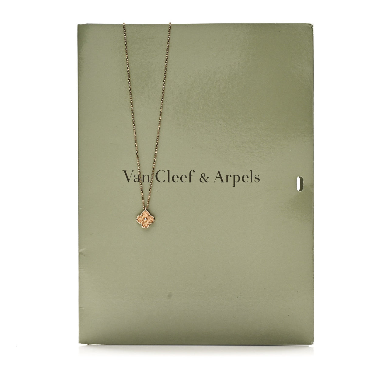 18K Rose Gold Sweet Alhambra Pendant Necklace