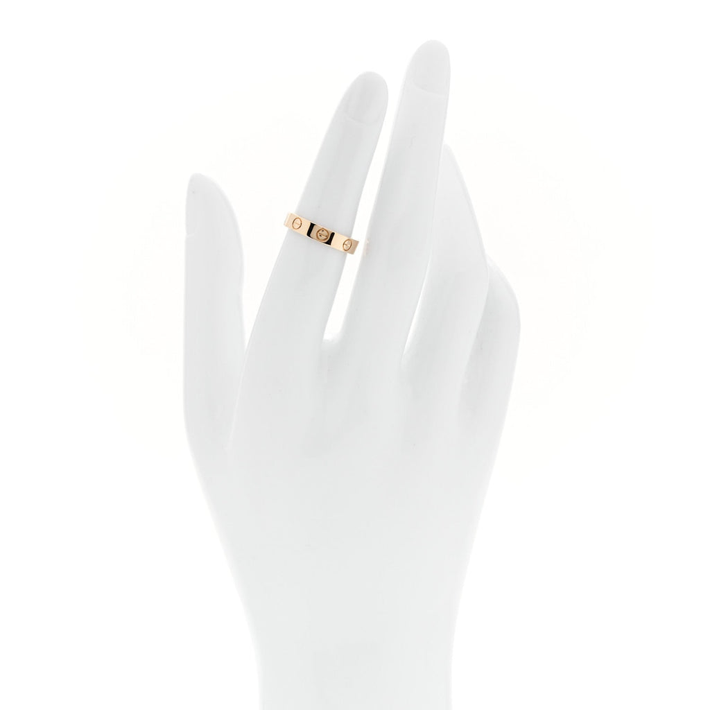 18K Yellow Gold 3.5mm LOVE Wedding Band Ring 50 5.25