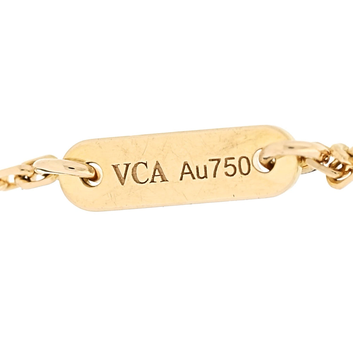 18K Yellow Gold Mother of Pearl Sweet Alhambra Bracelet
