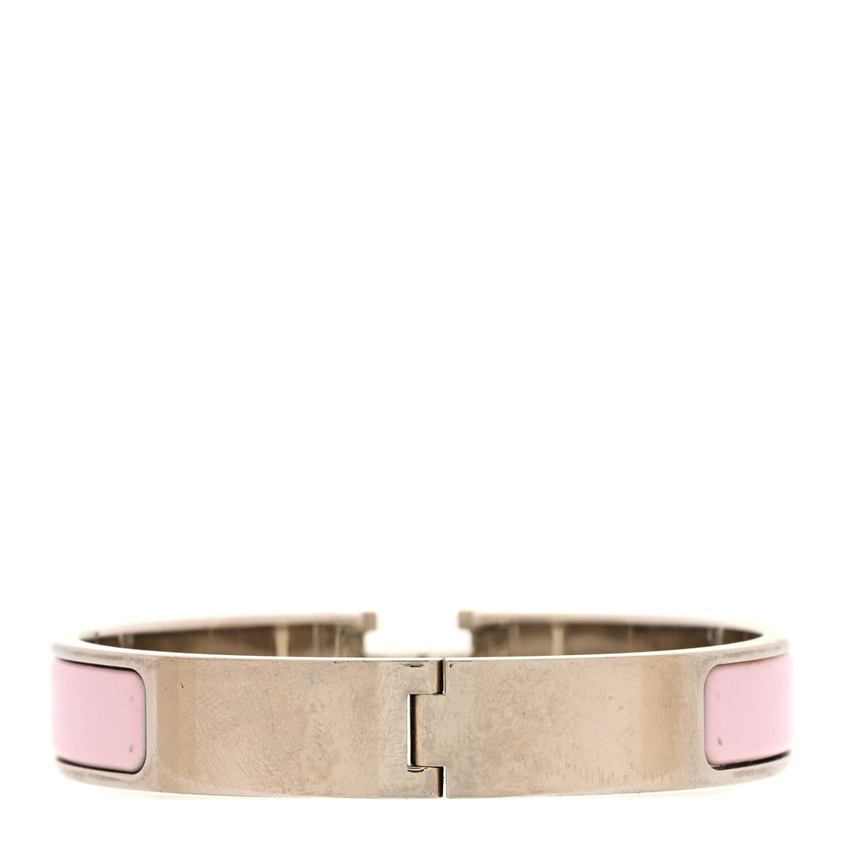 Enamel Narrow Clic Clac H Bracelet GM Rose Candeur