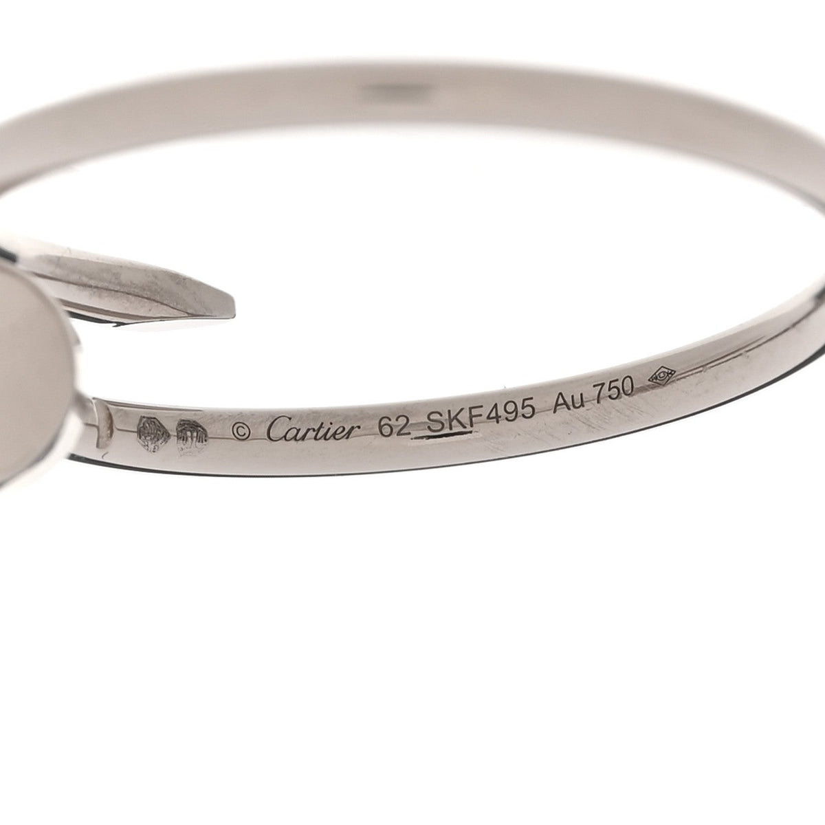 18K White Gold Small Juste Un Clou Ring 62 10