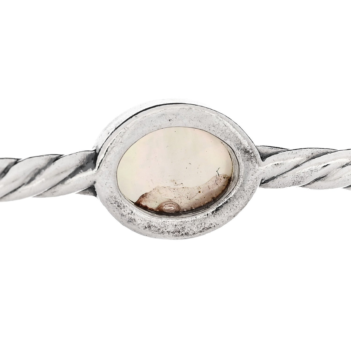 Sterling Silver Moon Quartz 3mm Color Classics Four Station Bangle Bracelet