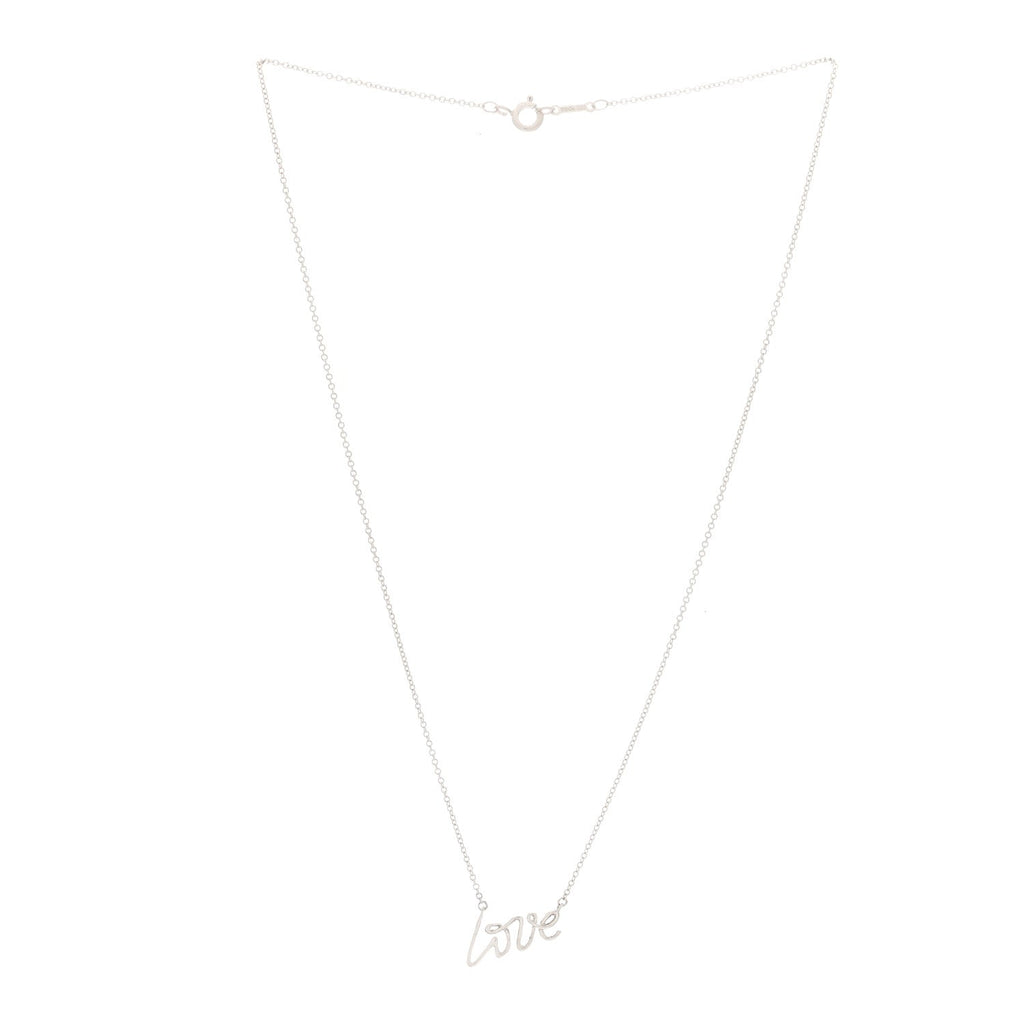 Sterling Silver Paloma Picasso Graffiti Love Pendant Necklace