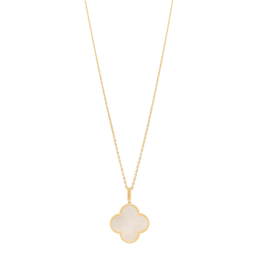 18K Yellow Gold Mother of Pearl Magic Alhambra Long Necklace