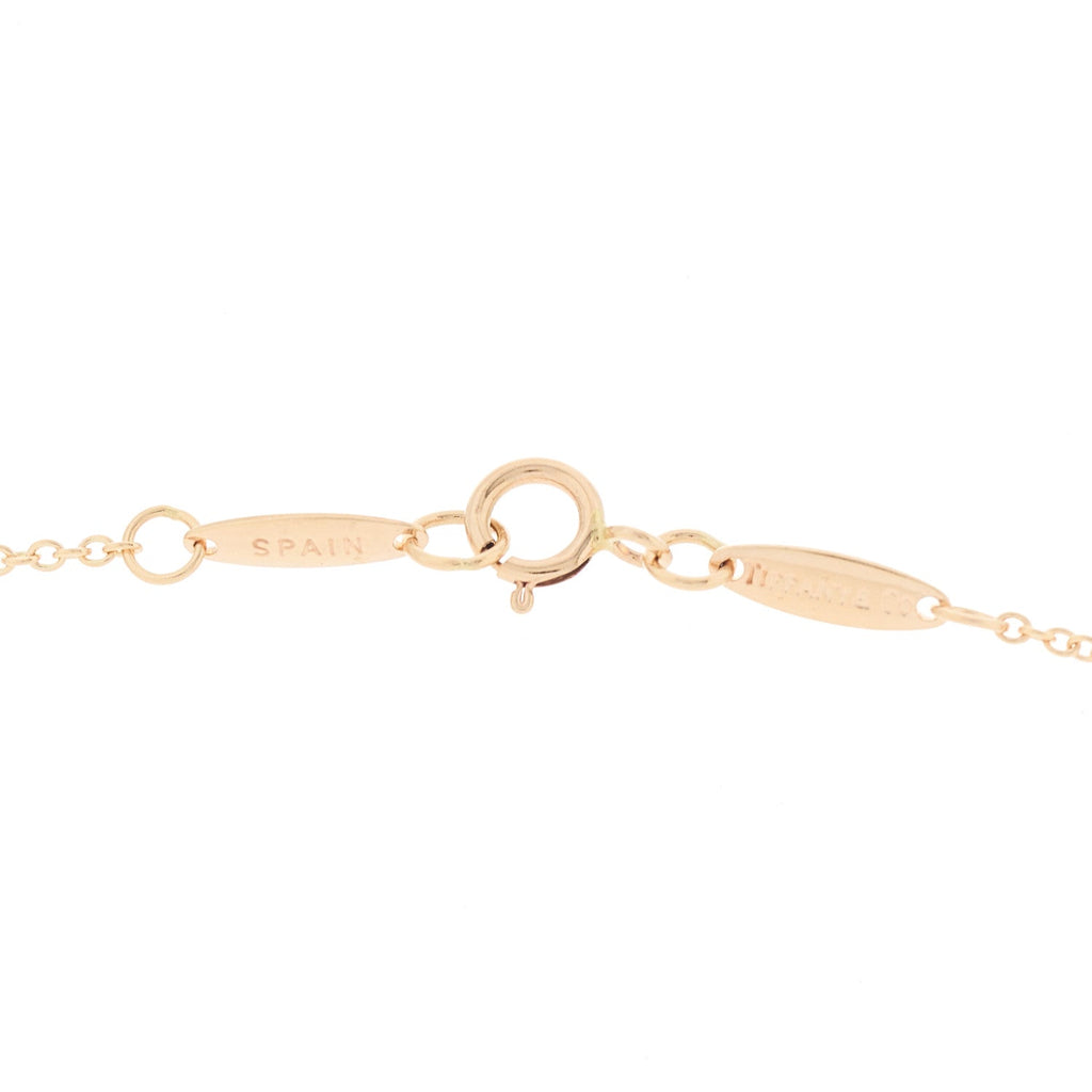 18K Rose Gold 12mm Elsa Peretti Cross Pendant Necklace