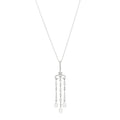 Platinum Diamond Legacy Pear Drop Pendant Necklace
