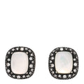 Sterling Silver Diamond Moon Quartz Midnight Melange Earrings