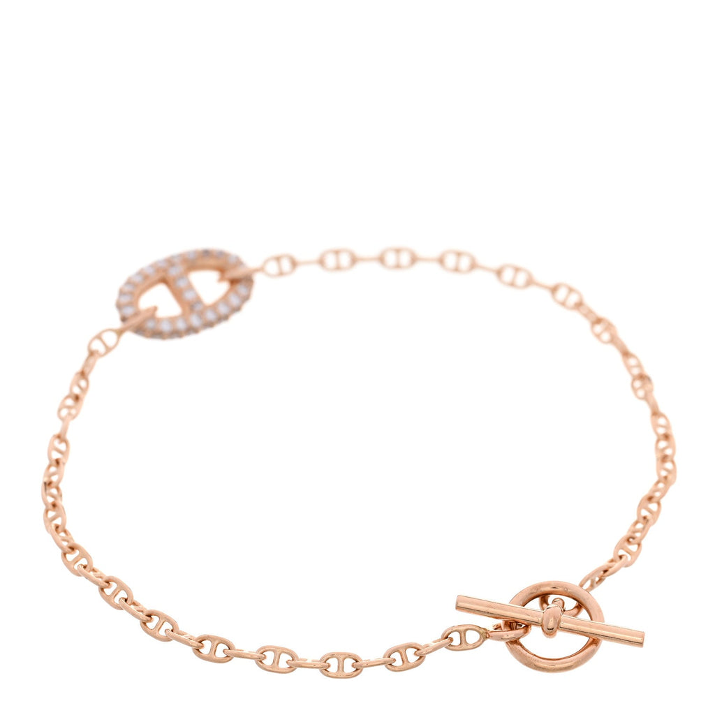 18K Rose Gold Diamond Farandole Bracelet ST