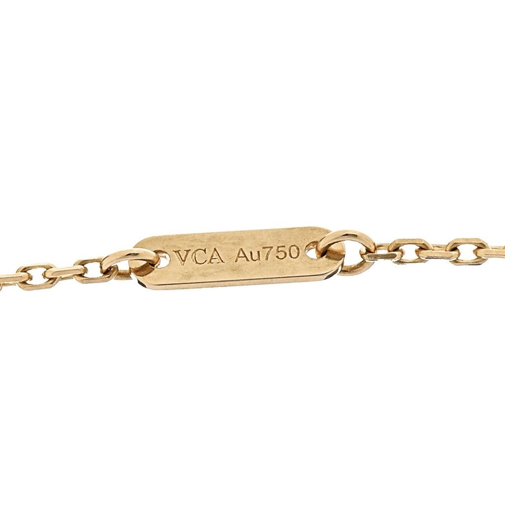 18K Yellow Gold Diamond Mini Frivole Pendant Necklace