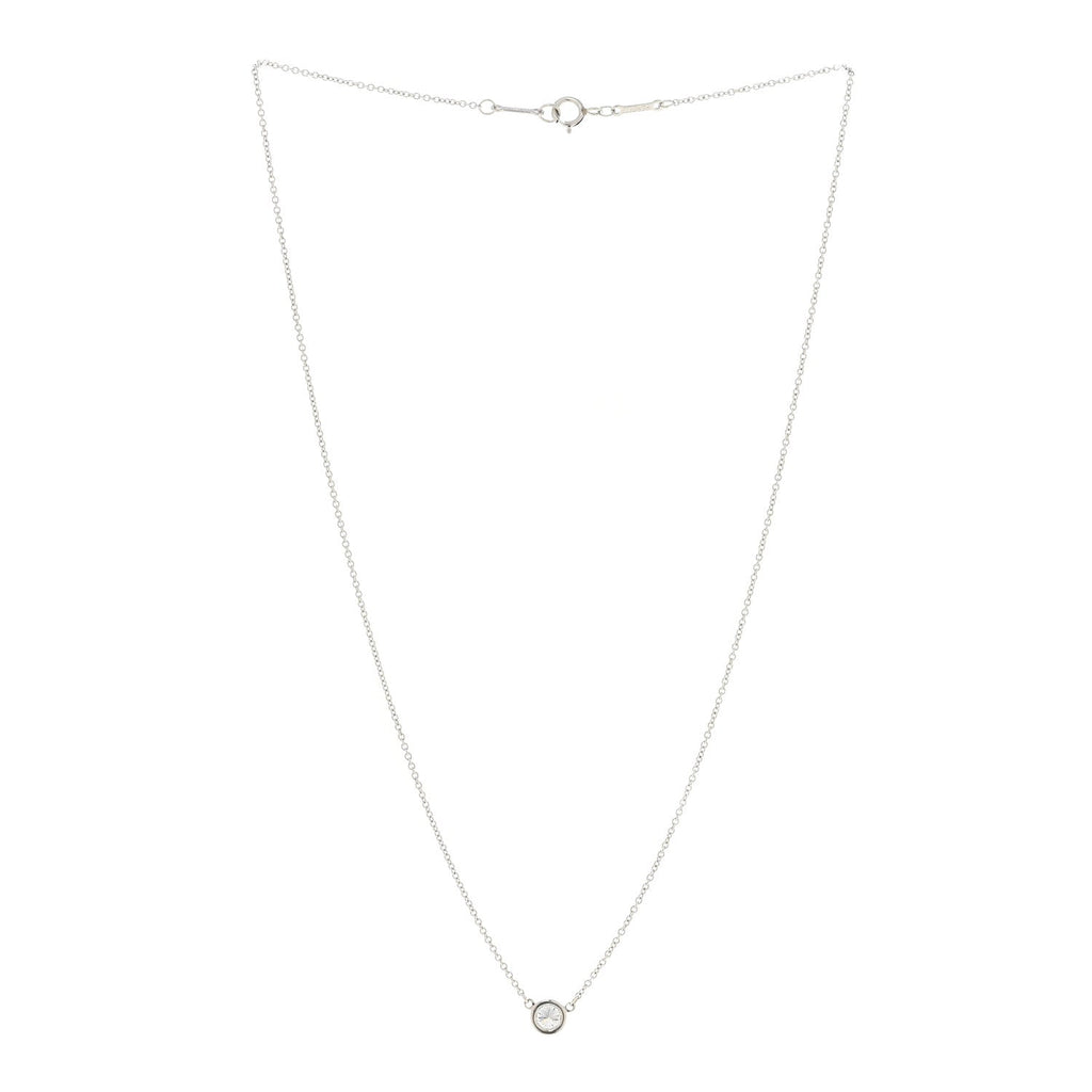 Platinum Diamond .24ct Elsa Peretti Diamonds by the Yard Pendant Necklace
