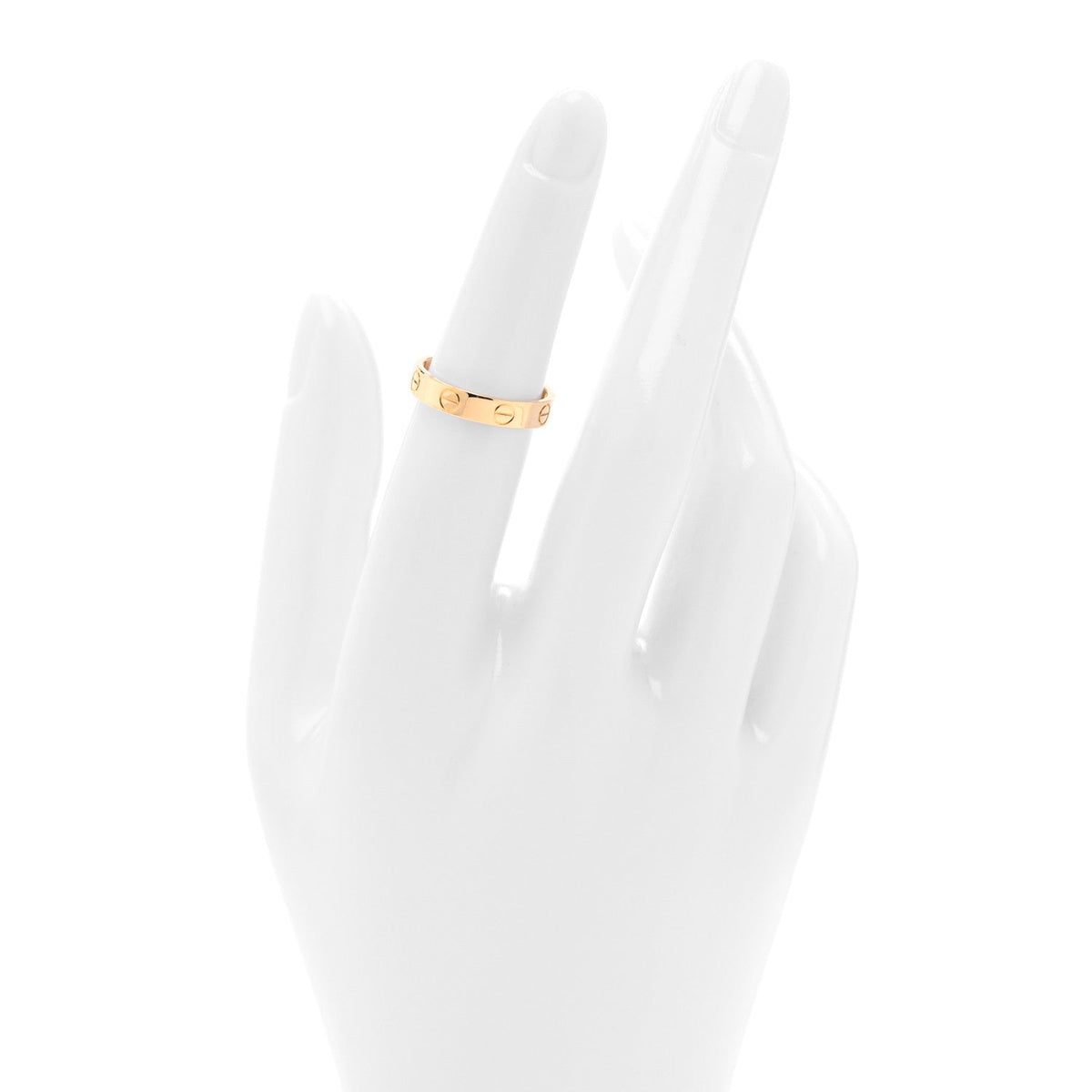 18K Yellow Gold 3.5mm LOVE Wedding Band Ring 50 5.25